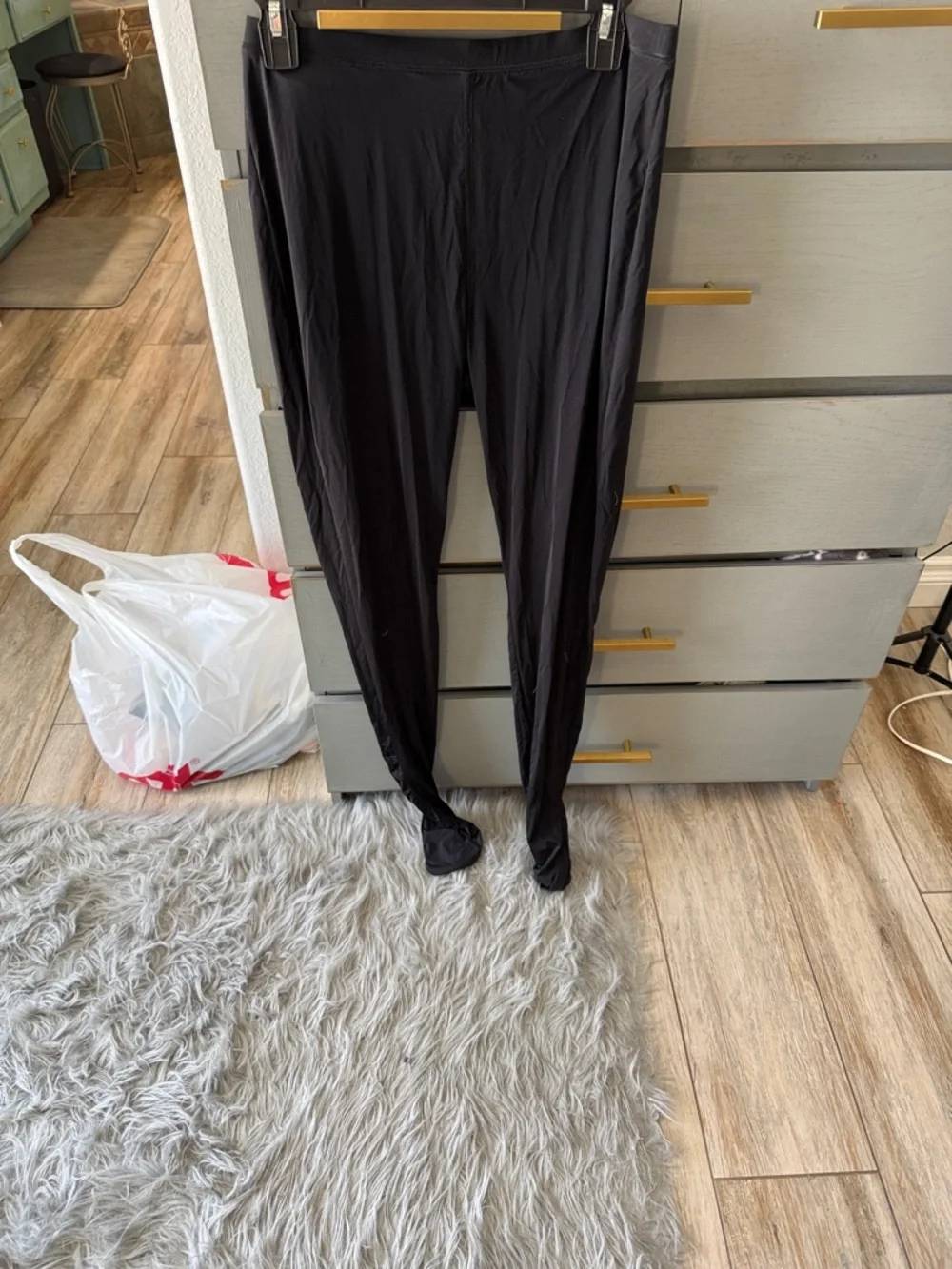 SKIMS Black Lightweight Stretch Tights