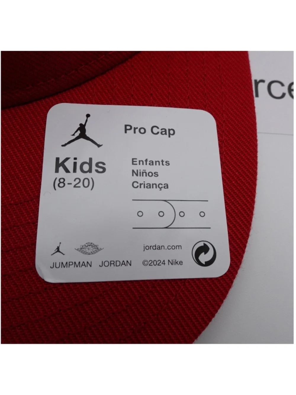 Jordan 100% red cap