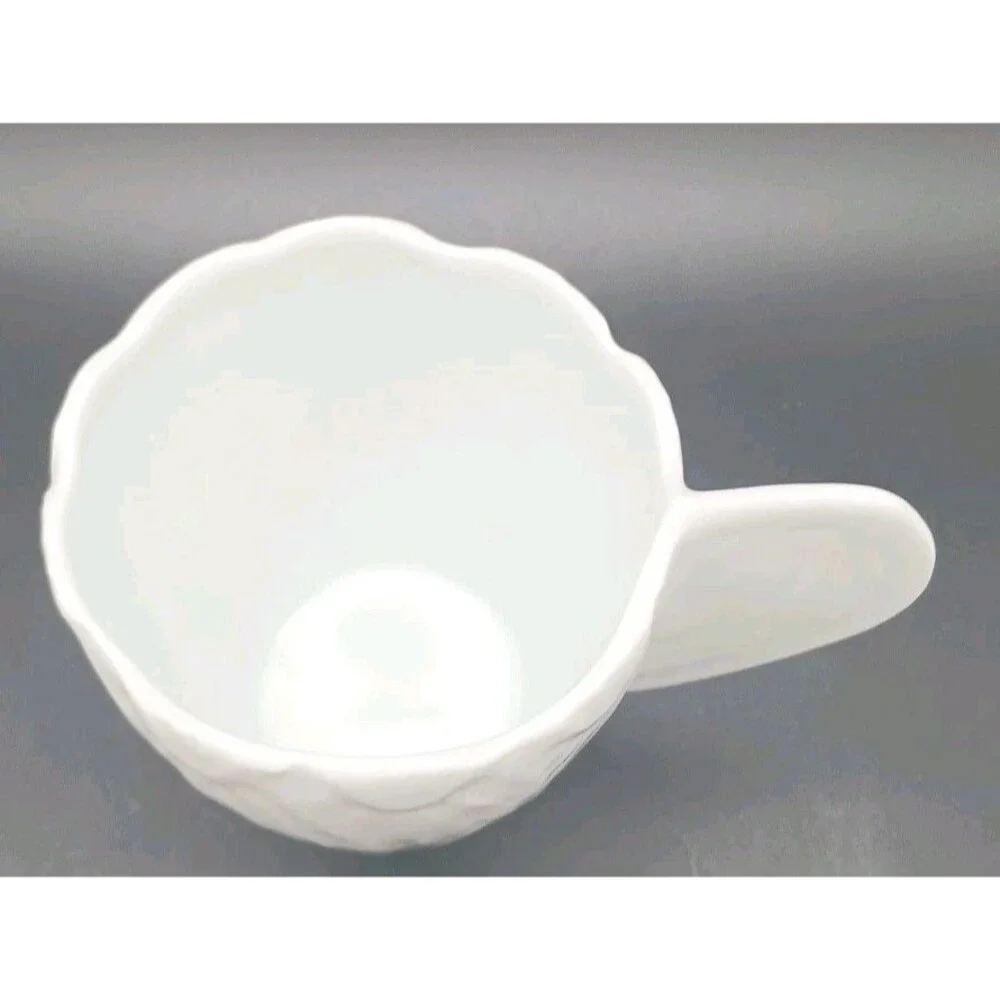 Arte Italica White Limoges Mug Jacques Pergay Endive Solid Handle