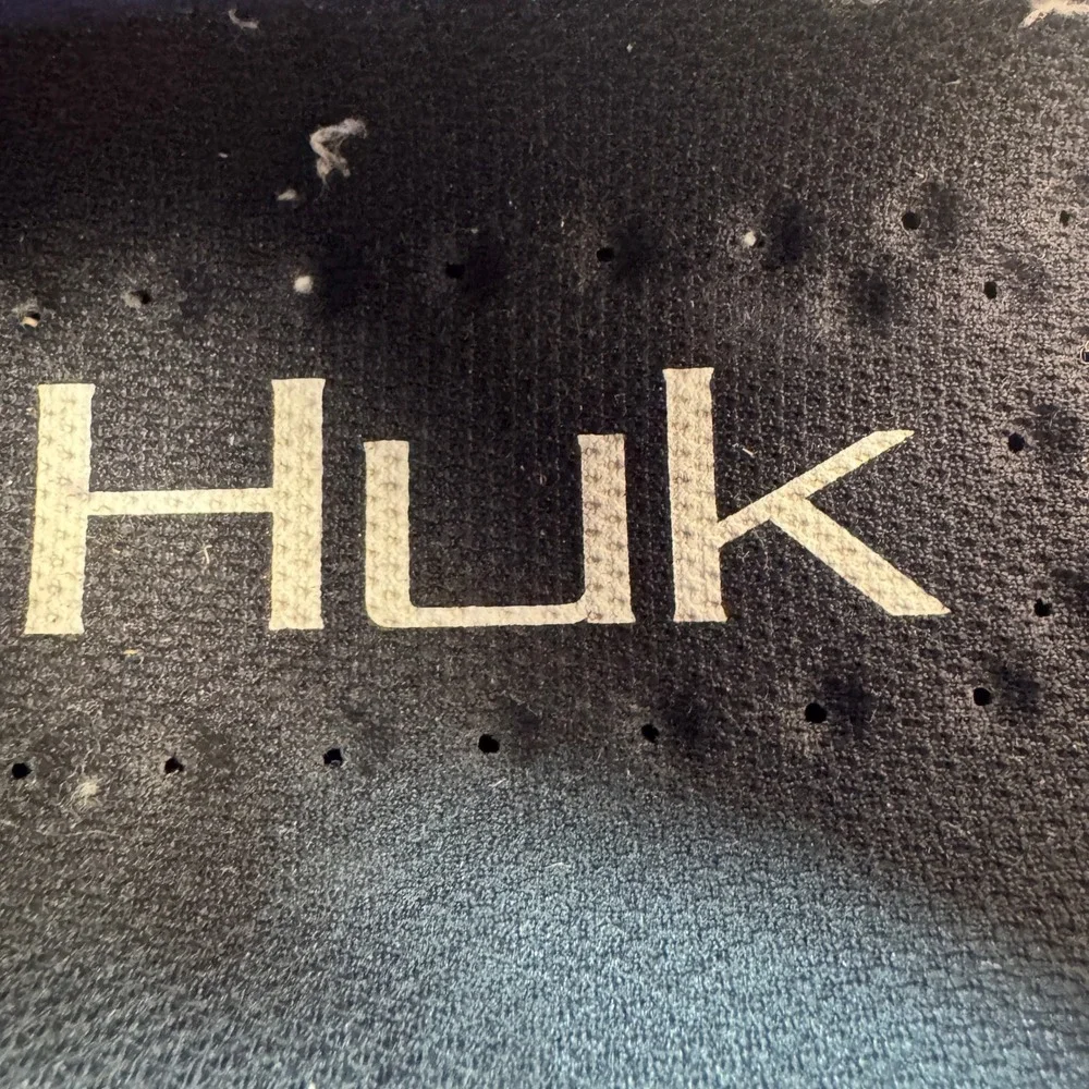 Huk Men Sneakers Lightweight Fishing Water Shoes Camo Black White US 11
