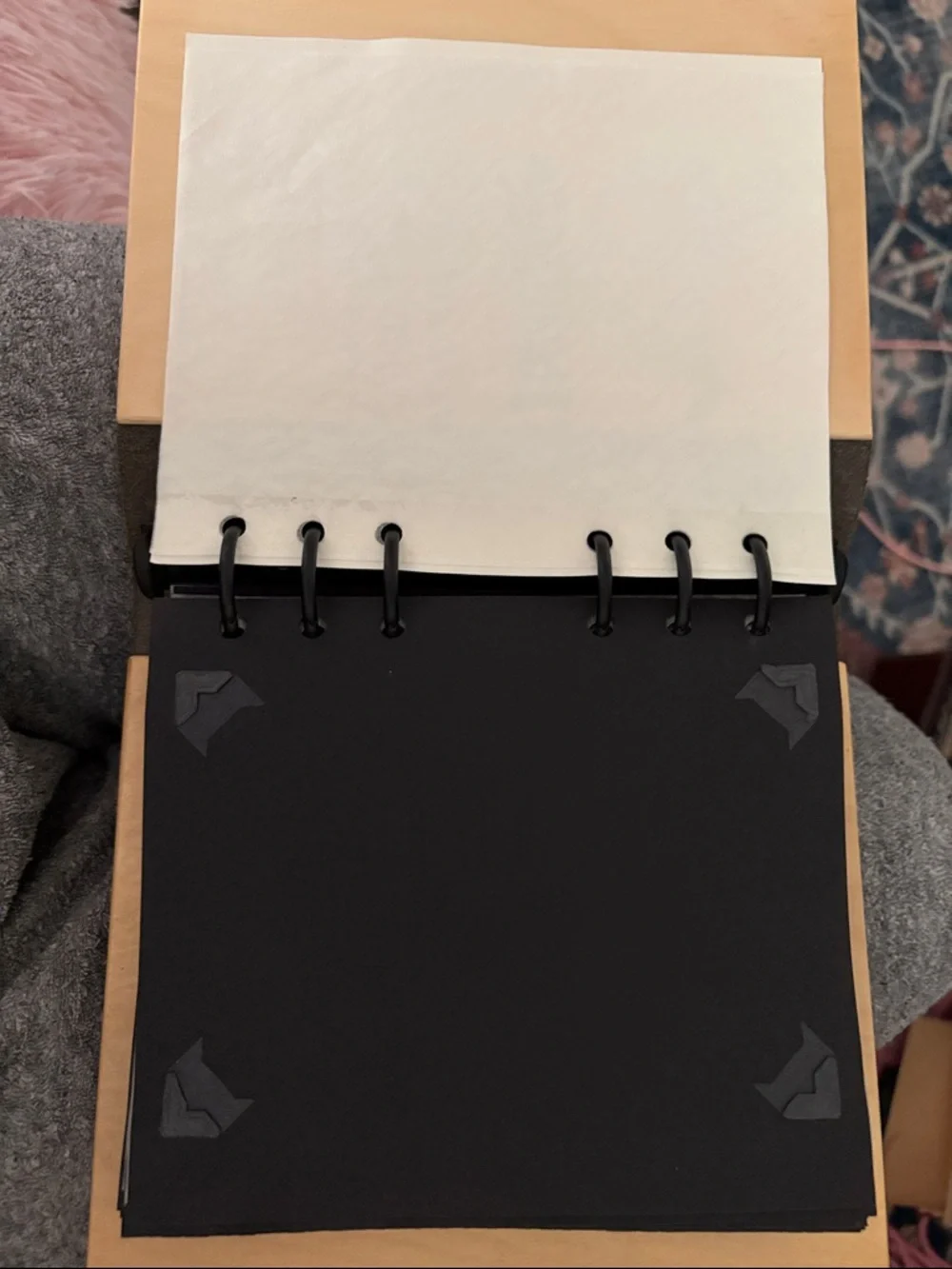 Wood & Leather keepsake memory photo album made in America by Ameigo