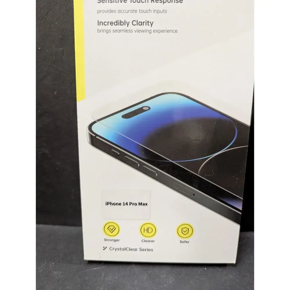 DUMOSONG tempered glass screen protector IPhone 14 Pro Max