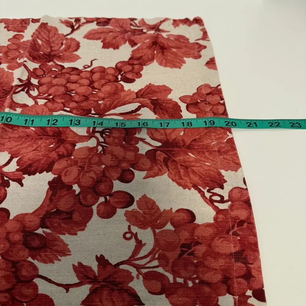 Williams Sonoma Table Napkin Rust Grapevine Set Of 6 Fall Autumn Feast Linen 20