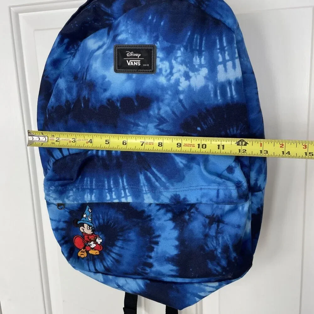 Vans X Disney Collab Tie Dye Fantasia Mickey Mouse Back Pack Backpack Rare Blue