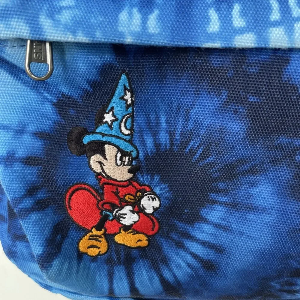 Vans X Disney Collab Tie Dye Fantasia Mickey Mouse Back Pack Backpack Rare Blue