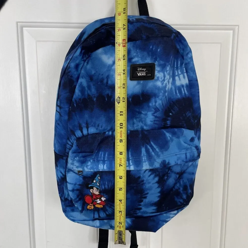 Vans X Disney Collab Tie Dye Fantasia Mickey Mouse Back Pack Backpack Rare Blue
