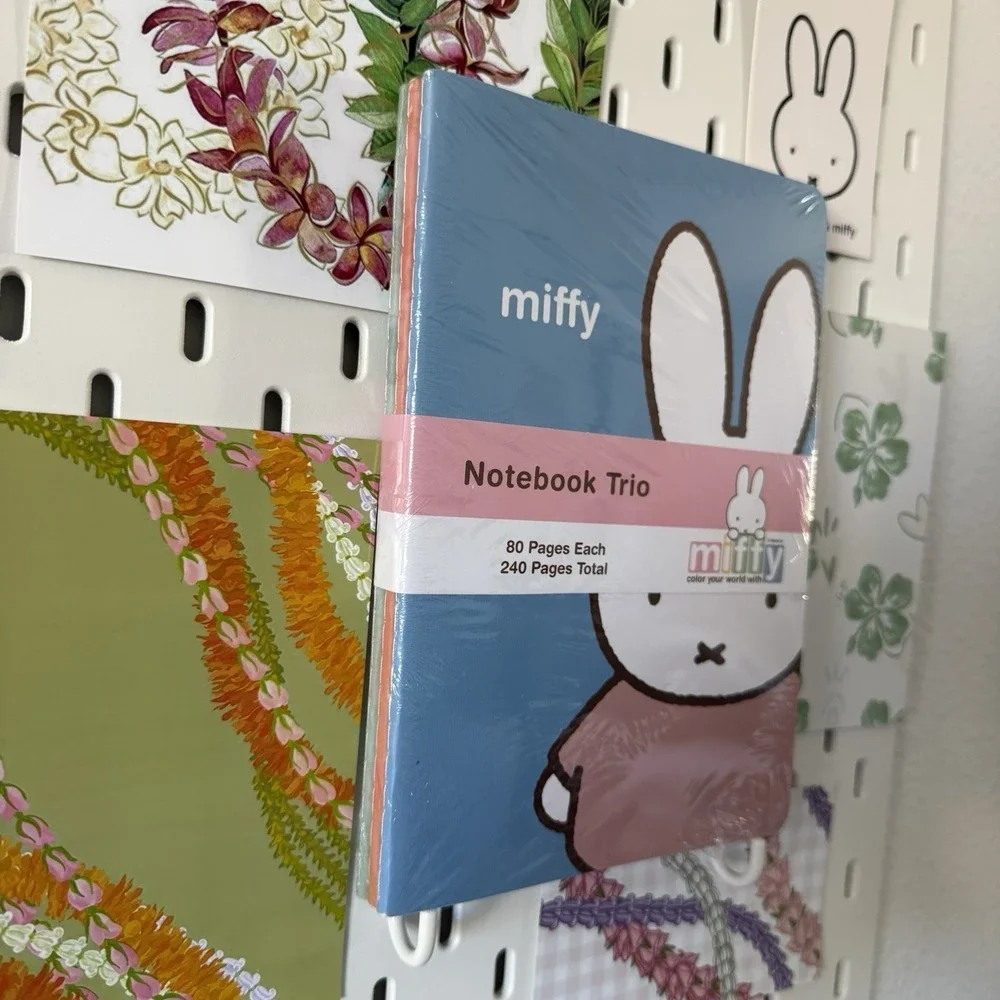 Miffy Pastel Blue Green Notebooks Trio 3 Pack Journals 80 Lined Pages Each NEW