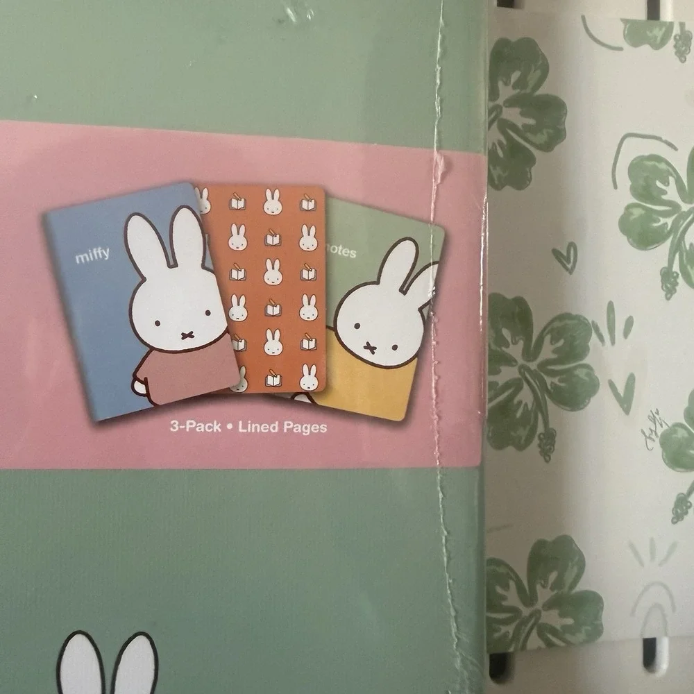 Miffy Pastel Blue Green Notebooks Trio 3 Pack Journals 80 Lined Pages Each NEW