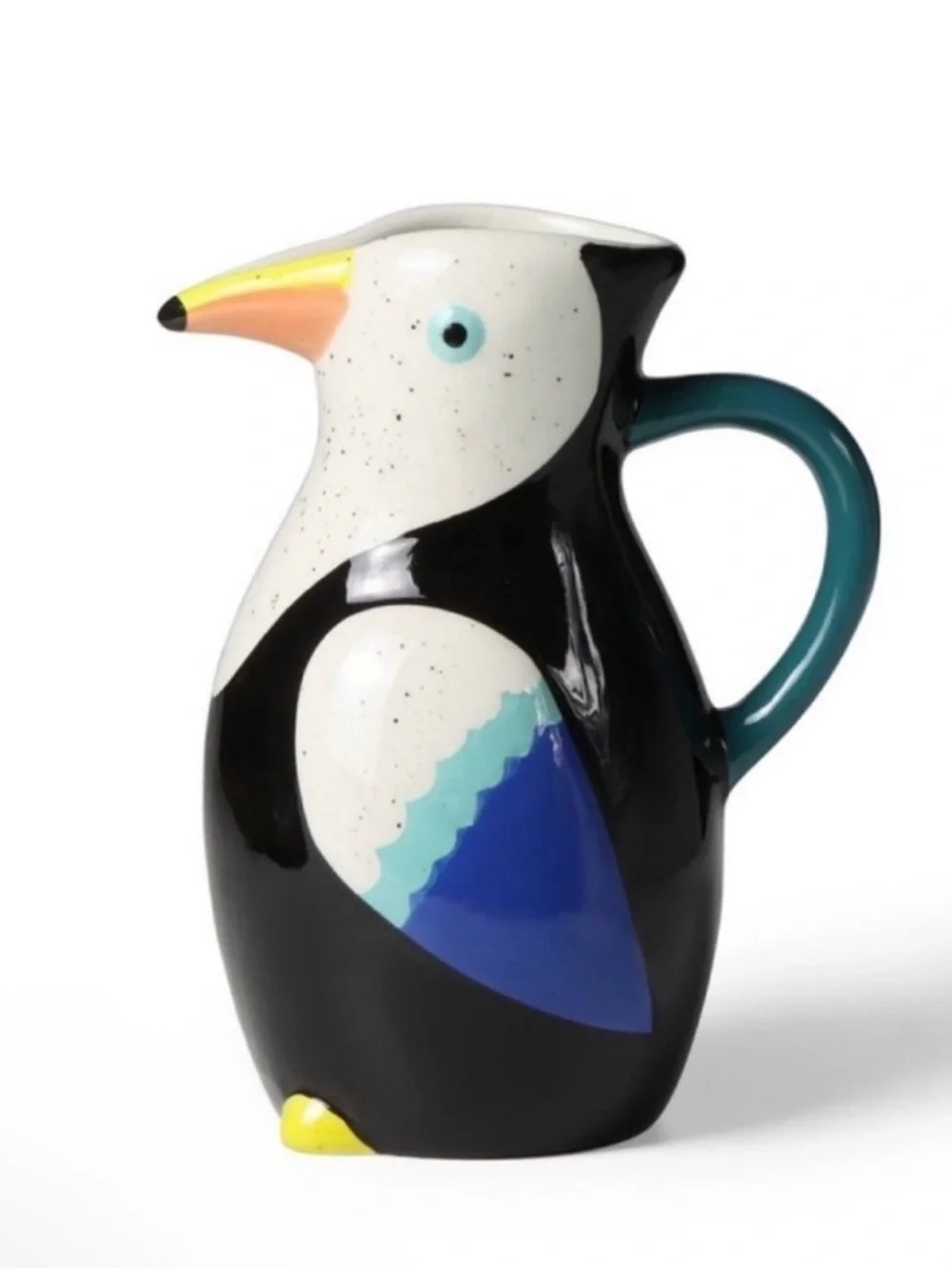 Target Bullseye Ceramic Toucan Watering Vase, Vibrant Colors, New!