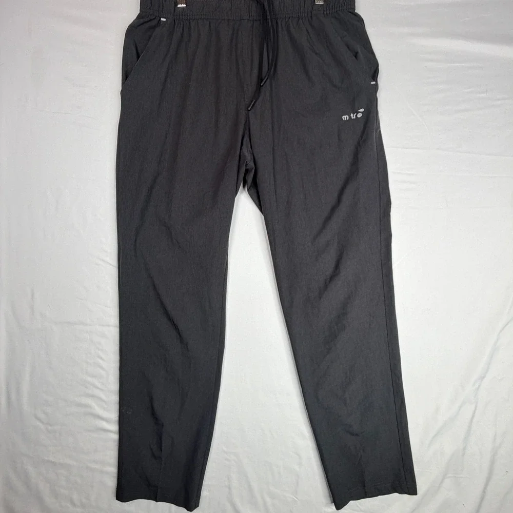 Mitre Mens Athletic Training Pants Charcoal Gray Heather Joggers Large