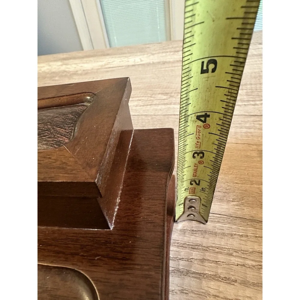 London Leather vintage wooden