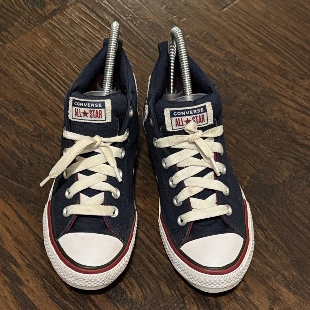 Converse Dark Blue MidTop Canvas Sneakers, Sz 5, Like New
