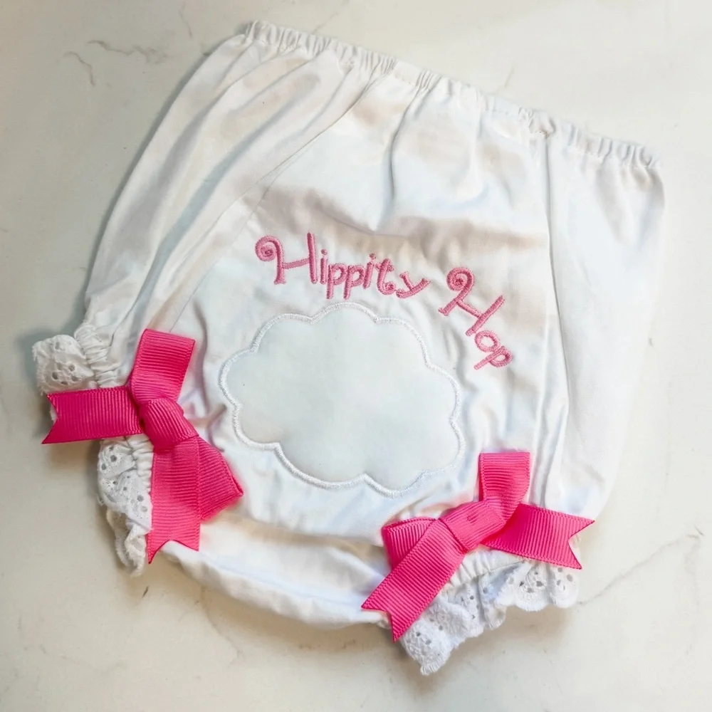 New Baby Girl Hippity Hop Easter Bloomers