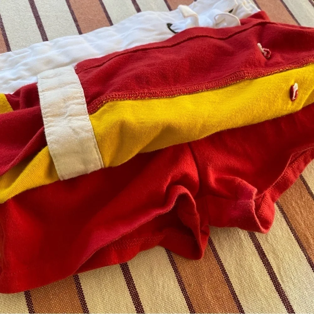 Ralph Lauren Sailing Yacht Club Yellow Red Rugby Stripe Skort Skirt