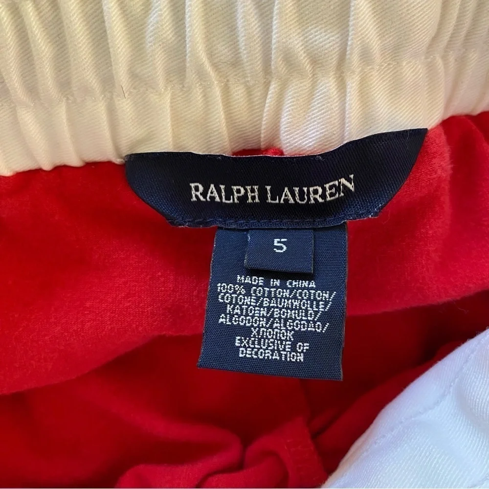 Ralph Lauren Sailing Yacht Club Yellow Red Rugby Stripe Skort Skirt