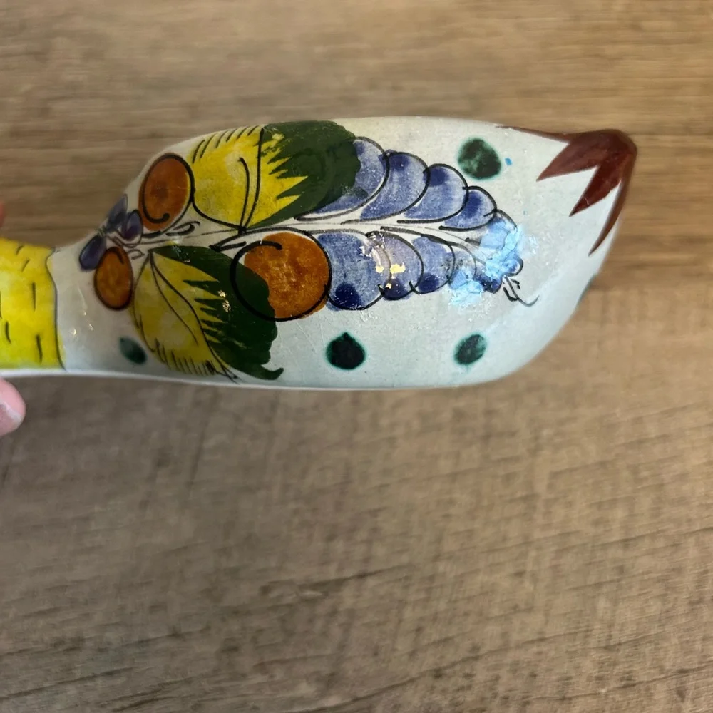 Vintage Tonala Mexico 380 Flat Top Duck‎ Spoon Rest Soap Dish Pre-Owned 7”