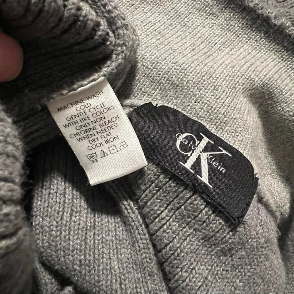 Calvin Klein Men's Zip-Up Sweater in Gray‎