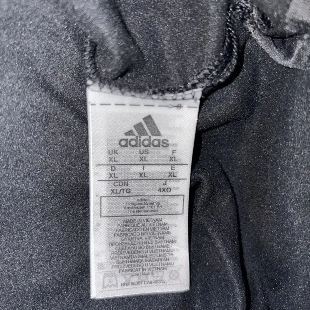 Adidas Men Stadium 1/4 Snap Aeroready Long Sleeve Sweater Mens Size XL Black