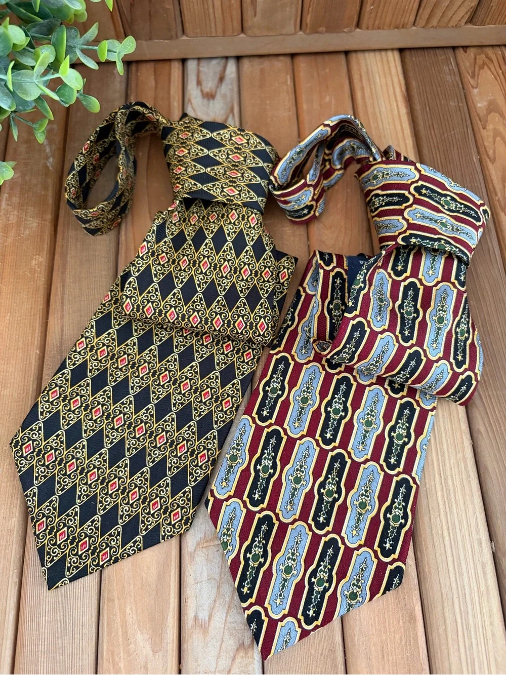 Vintage Bundle Countess Mara Silk Ties Geometric & Medallion Menswear Lot