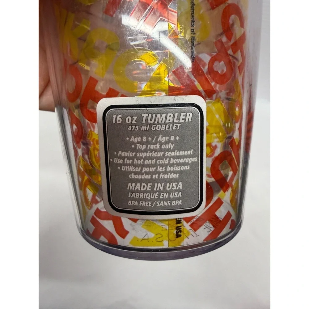 Pokémon Pikachu Tumbler 16oz with Lid 2016 Made In The USA NEW RARE FIND!