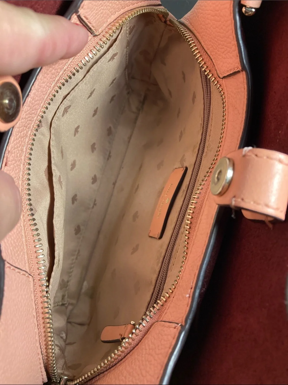 kate spade Kate Spade Talia small triple compartment satchel in a pink shade