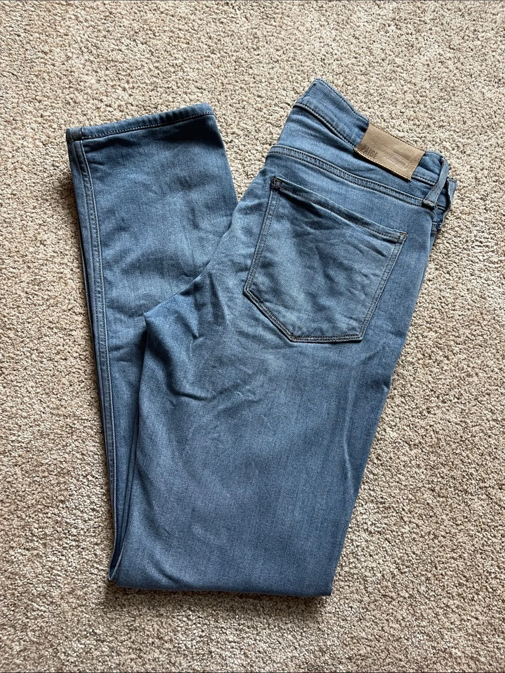 PAIGE LENNOX Slim Straight Leg Jeans, Size 29W, Jayce Wash