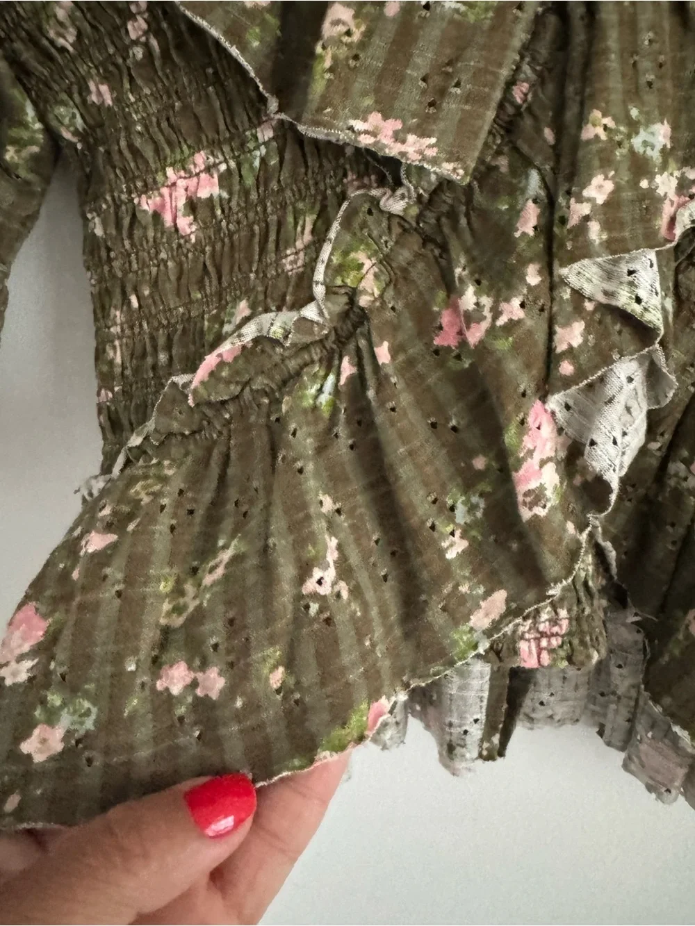 Free People smocked bodice