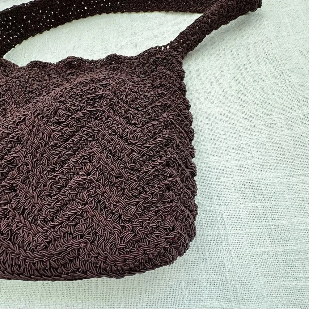 R&G Designs Maroon Tie Knot Boho Casual Purse Shoulder Bag Hand Made