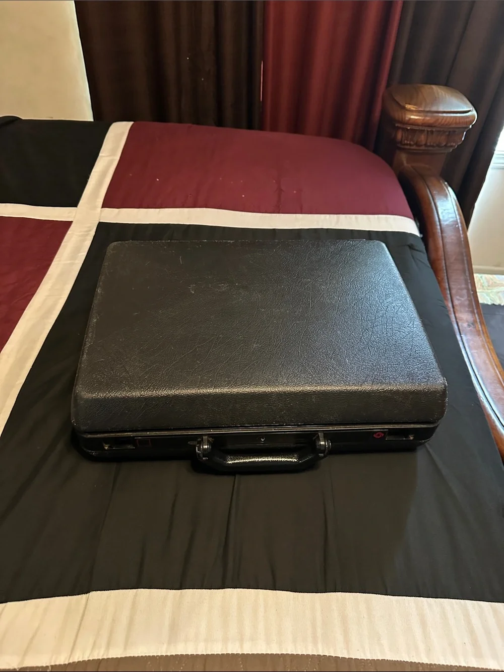Amazon Fire Tablet in Black with Black Folio Cover, HP laptop, black briefcase