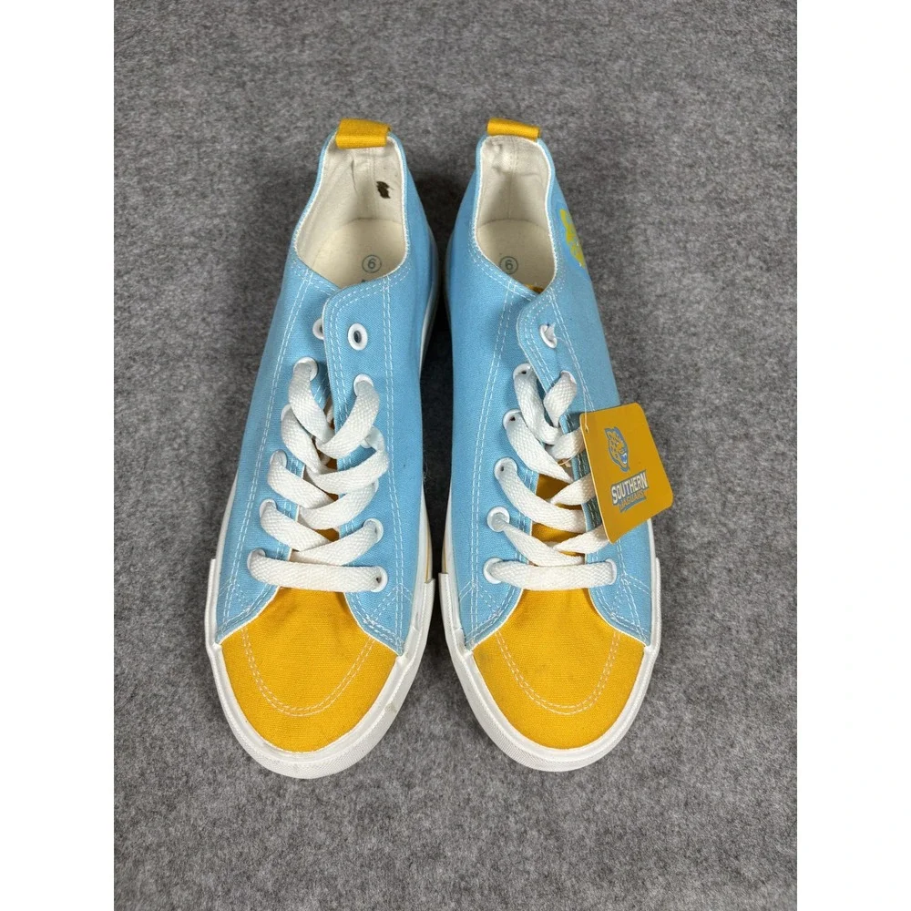 Your Top Choice Southern Jaguars Sneakers 6 Blue Gold Canvas Logo Fan Gear