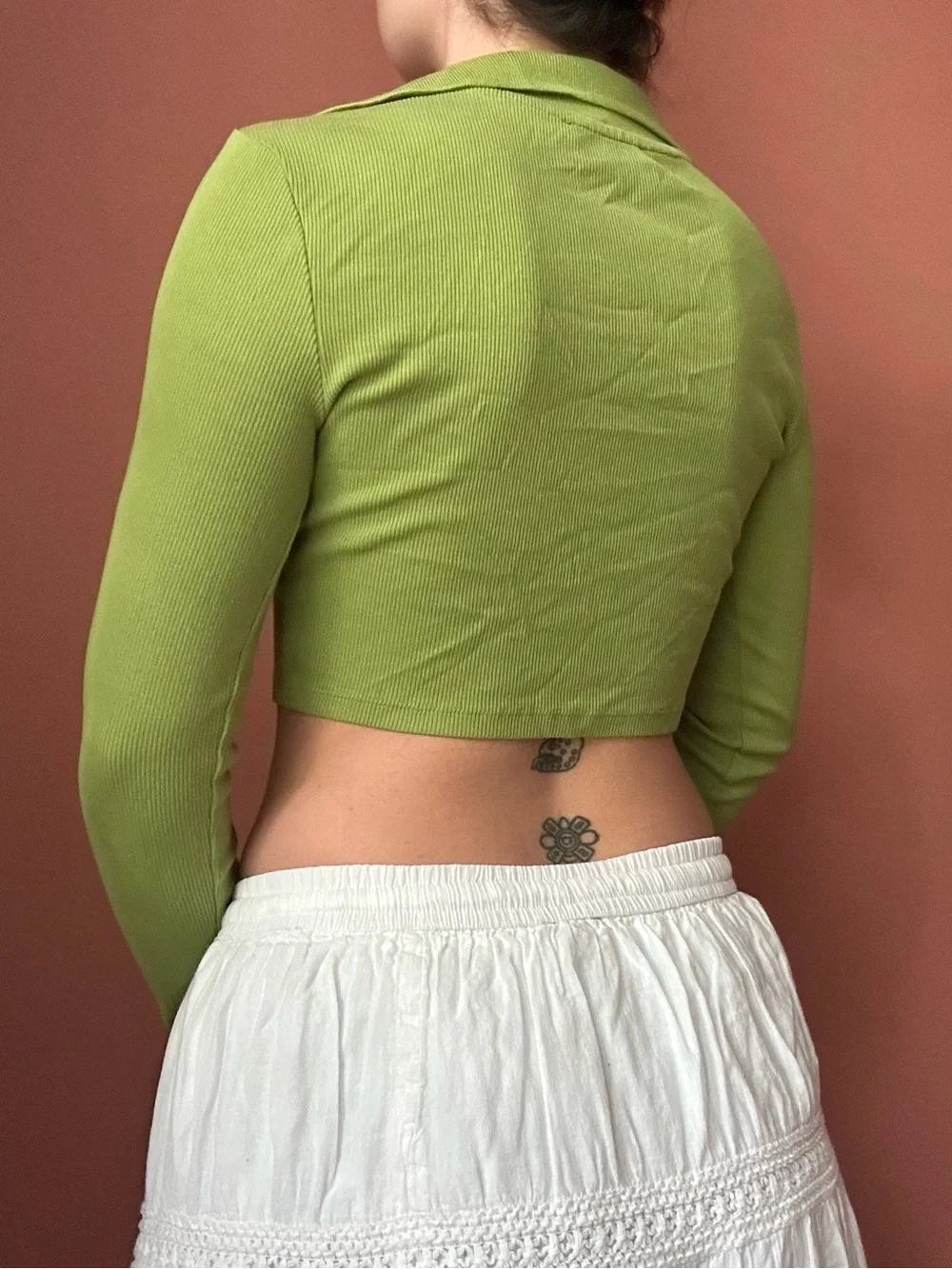 Zara green collared