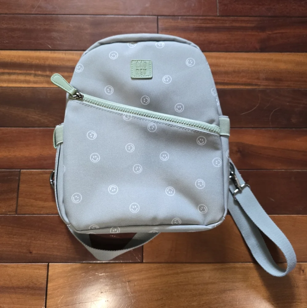 Rad Rev Mint Smiley Face Mini Backpack