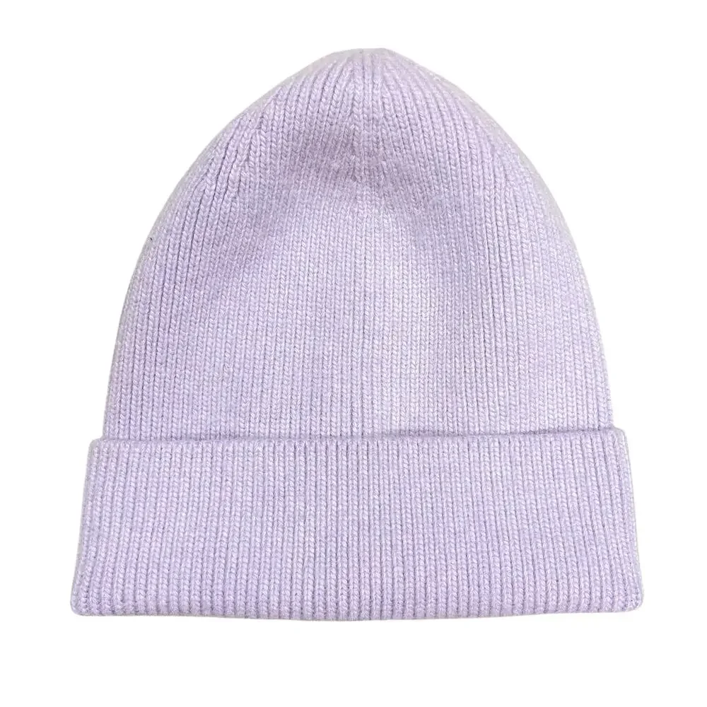 MOONPENNY Lilac London Cashmere Blend Beanie Lavender Purple OS