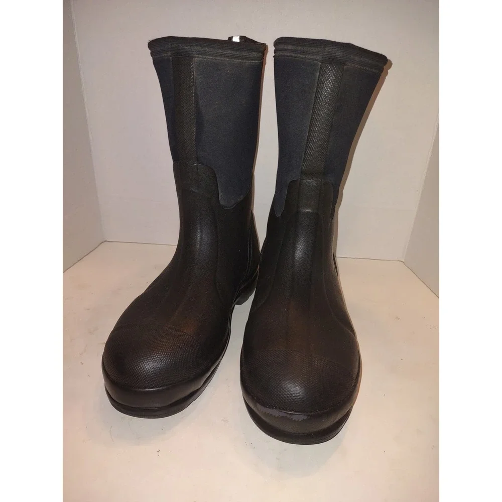 Muck Boot Company Chore Mid Work Boots Black Mens 7 Womens 8 Waterproof Rubber