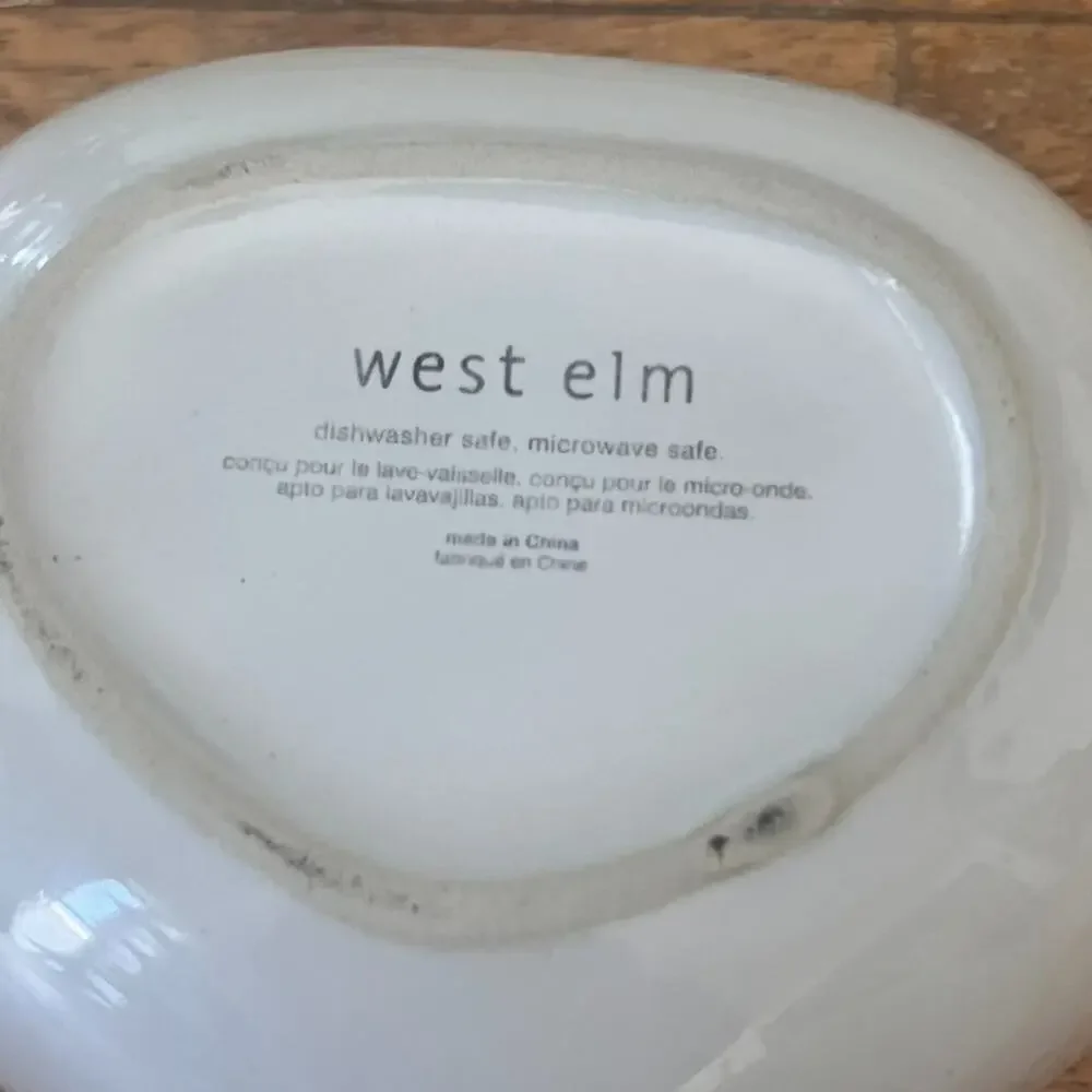 West Elm Set of 3 Ceramic Measuring Cups Red Yellow Orange 1 1/2 1/3 Cup
