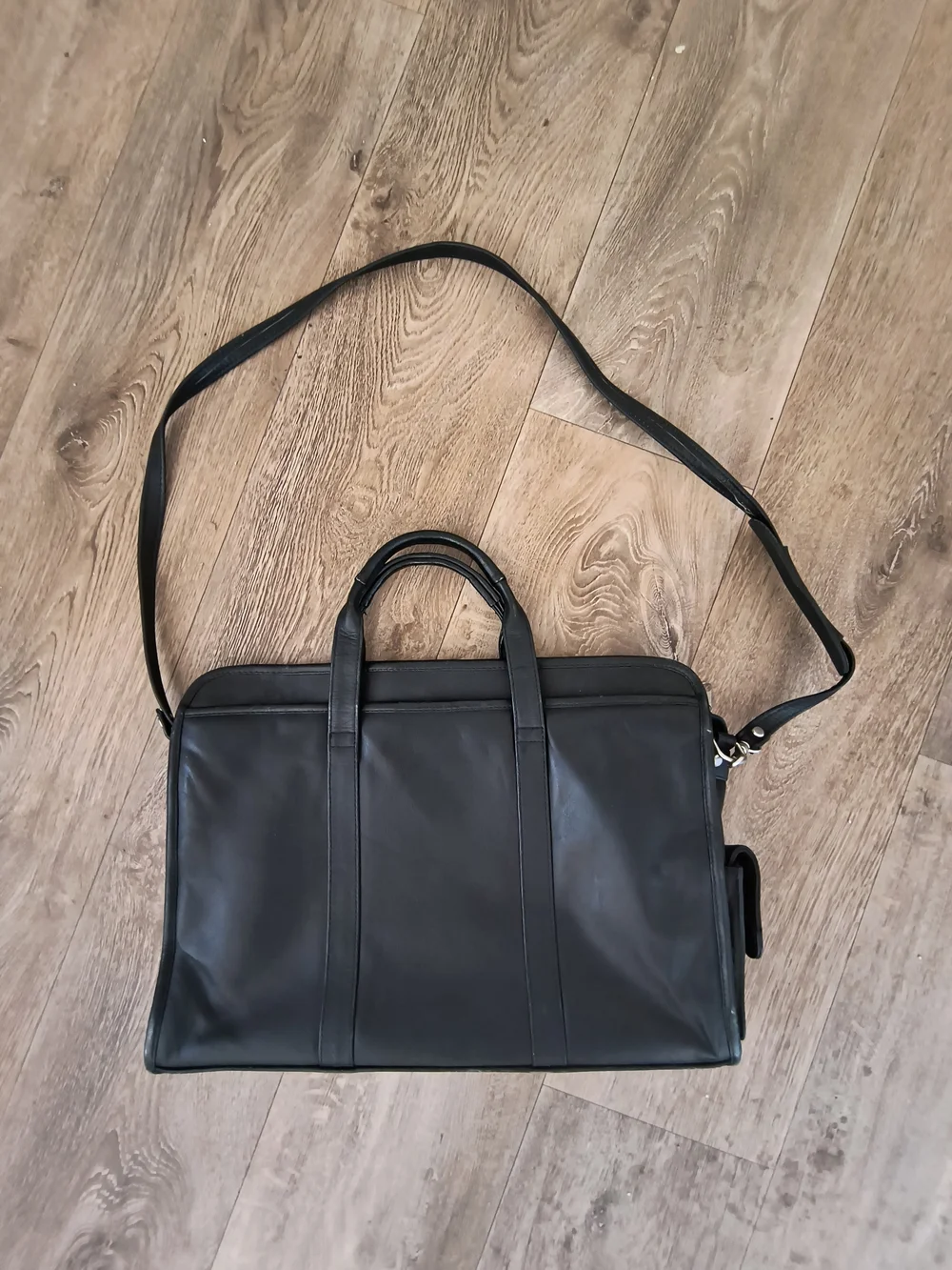 Wilson Black Leather Briefcase