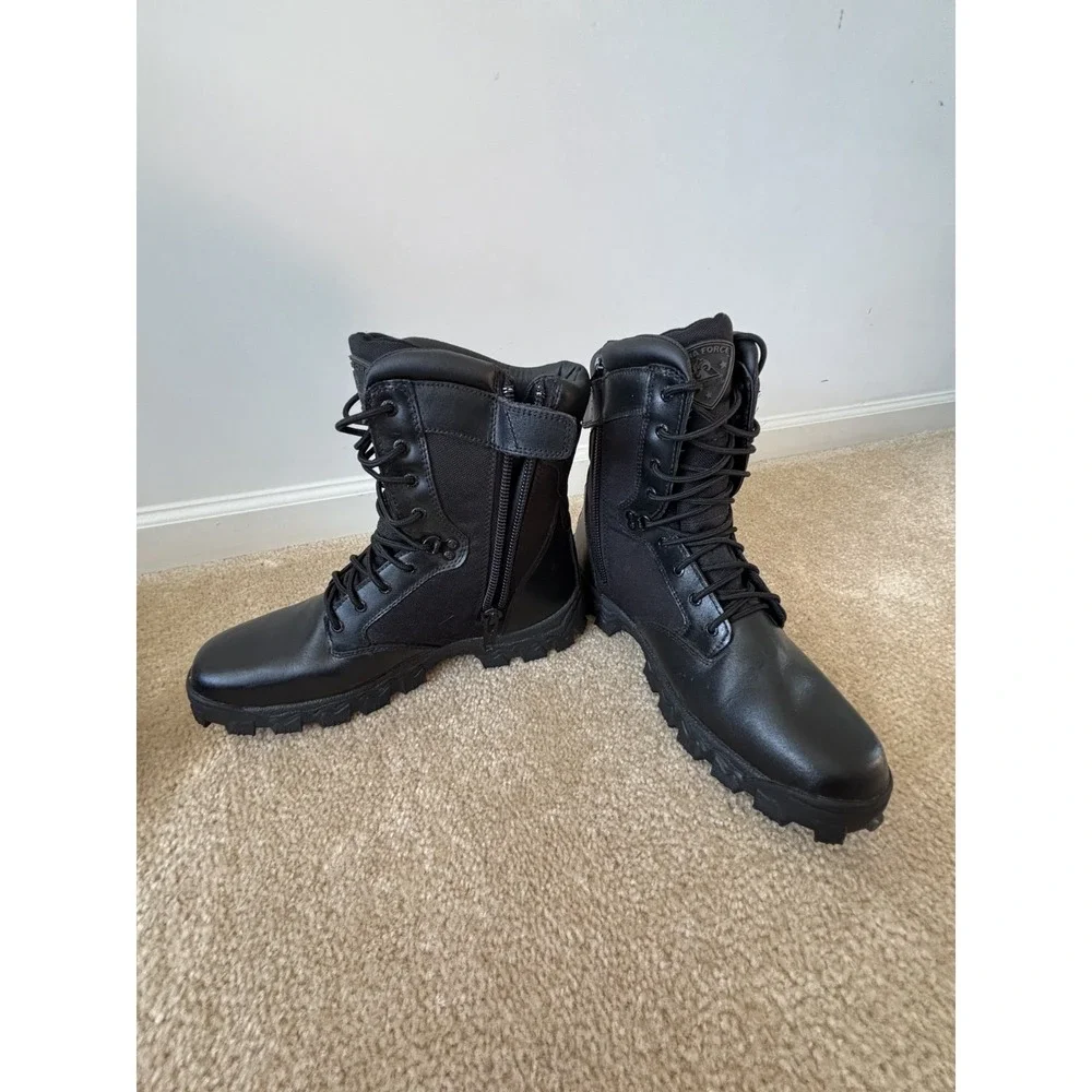 Rocky Men's Alpha Force Waterproof Boots Black, Size 13 Wide