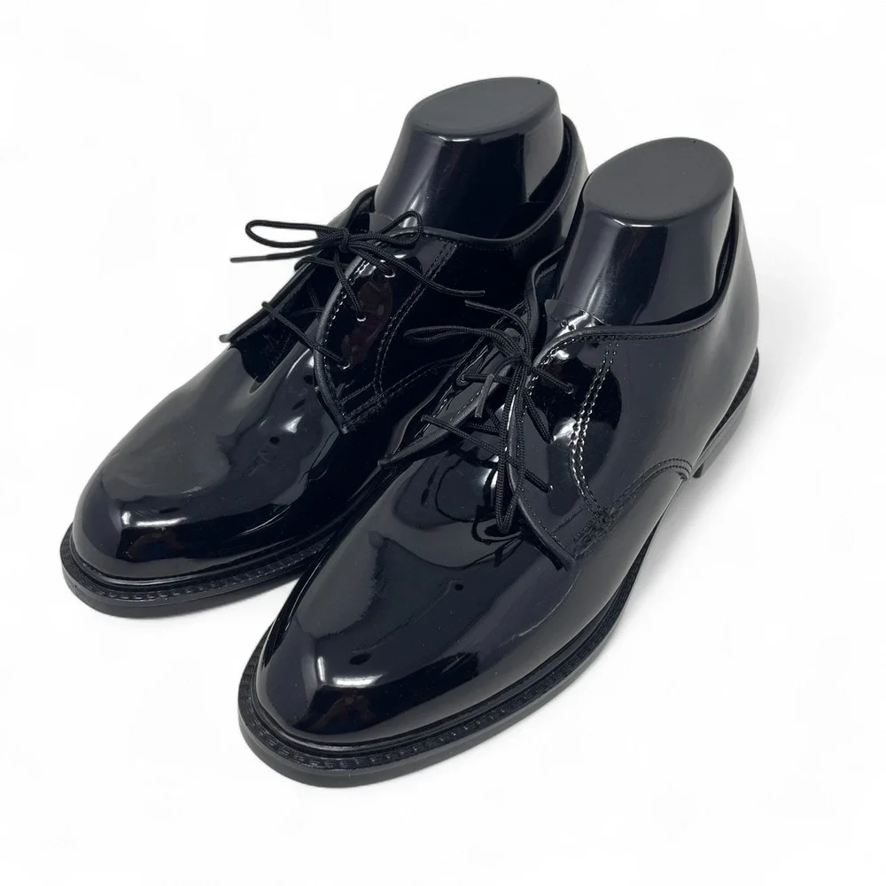 CAPPS Delite Womens Black Patent Leather Military Uniform Dress Shoe 10.5 M