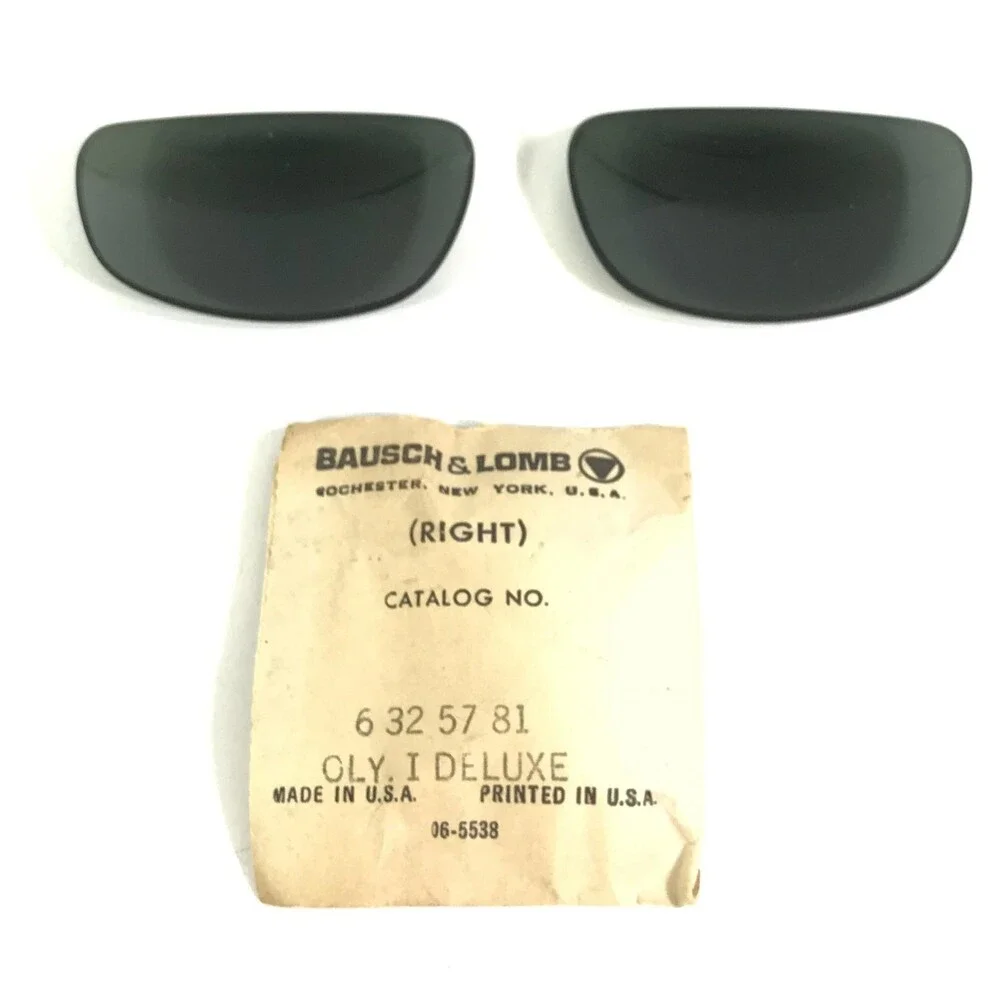 Vintage B&L Ray-Ban Glass Sunglass Lenses Green G-15 Olympian 1 Deluxe Original