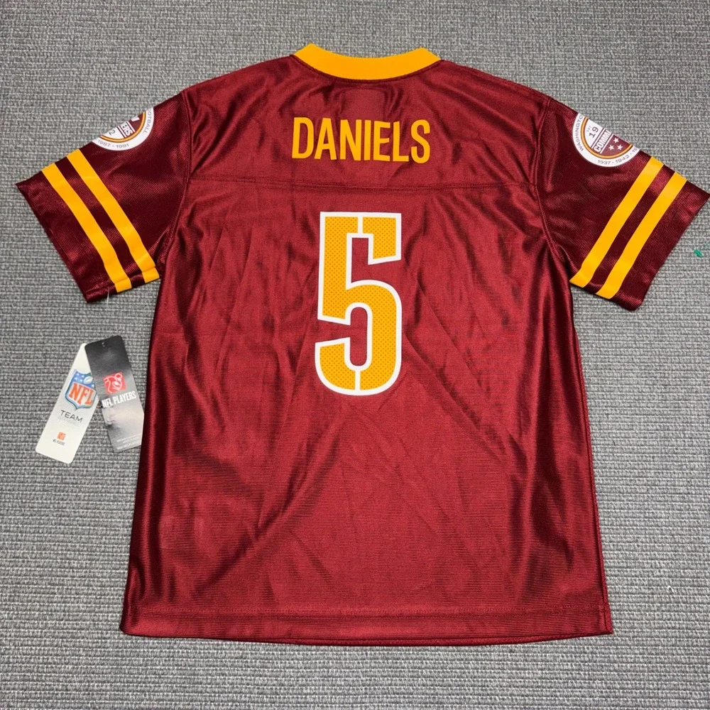 NFL Team Apparel Washington Commanders Jayden Daniels 5 Youth Jersey L 12/14 NEW