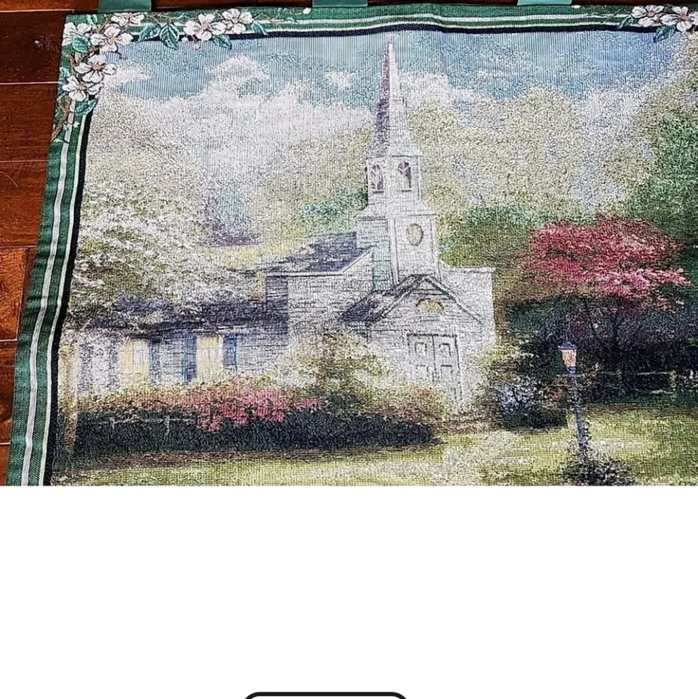 Thomas Kinkade As For‎ Me & My House Tapestry