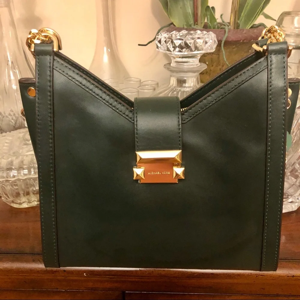 Michael Kors Bag Whitney Small Chain‎ Leather Shoulder Tote NWT
