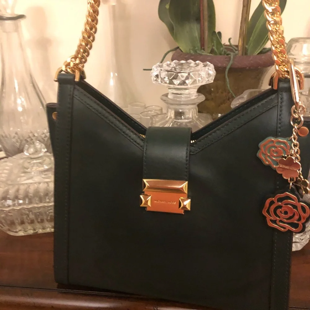 Michael Kors Bag Whitney Small Chain‎ Leather Shoulder Tote NWT