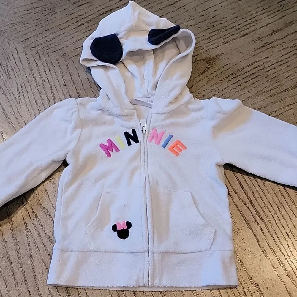 Minnie Mouse zip up jacket size 2 Baby Gap