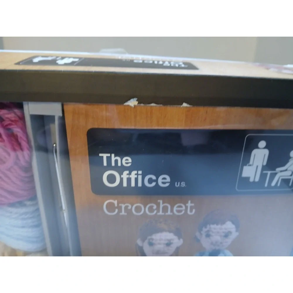The Office Crochet Kit w 12 Project Instruction Book &‎ Yarn Open Box