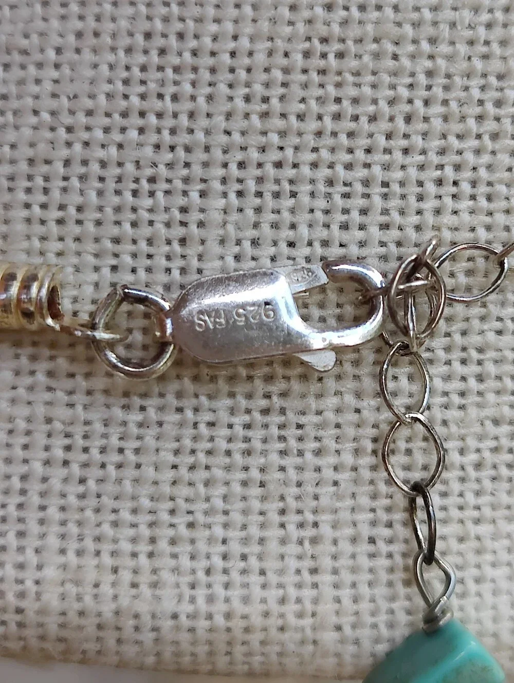 Sterling Silver Turquoise Leather Necklace
