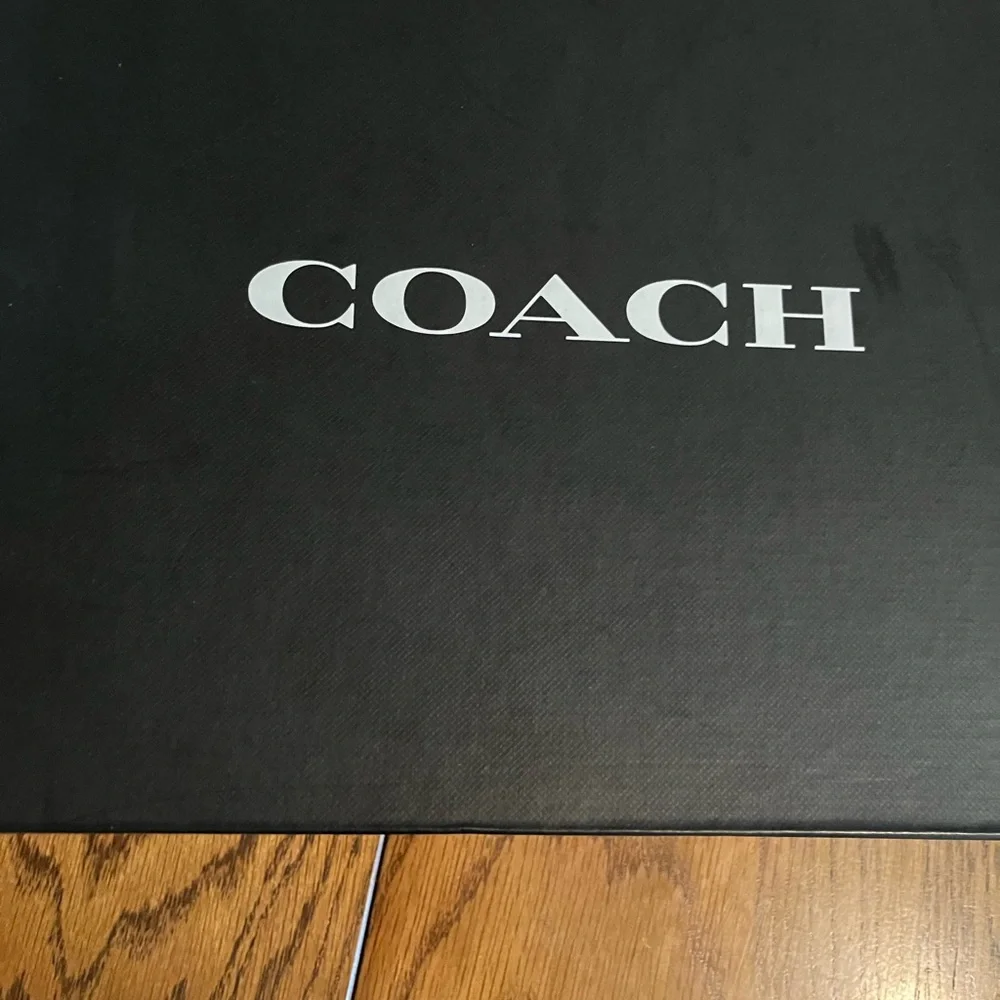 Coach Rivington Rain Bootie Black Rubber 6 B (M) Brand New
