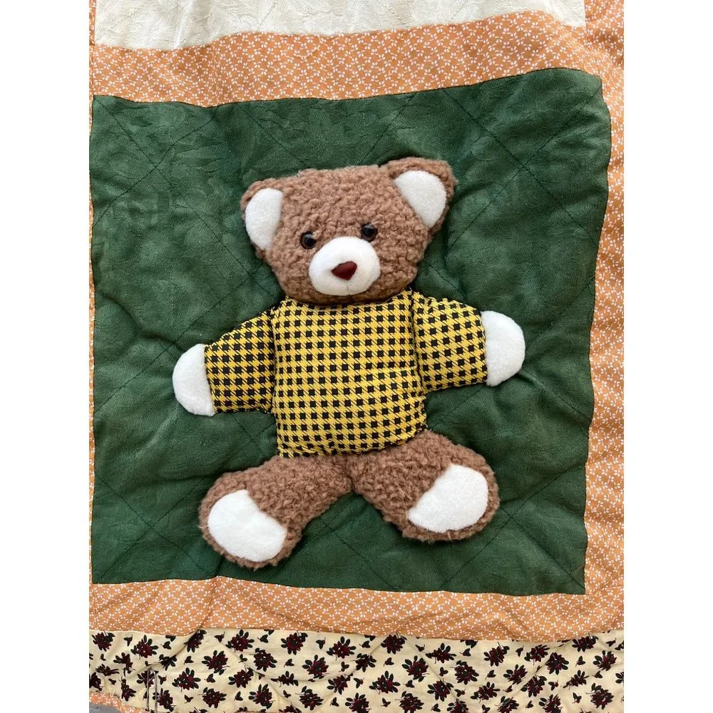 Teddy Bear Wall Art Nursery Décor 3 D Dimensional Art Quilted Hanging 48x58