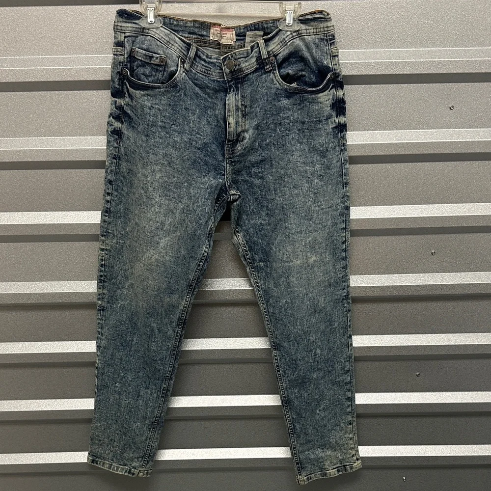 Akademik Mens Vintage 90s Acid Wash Straight Leg‎ Jean Size 34 x 30 Y2K Street