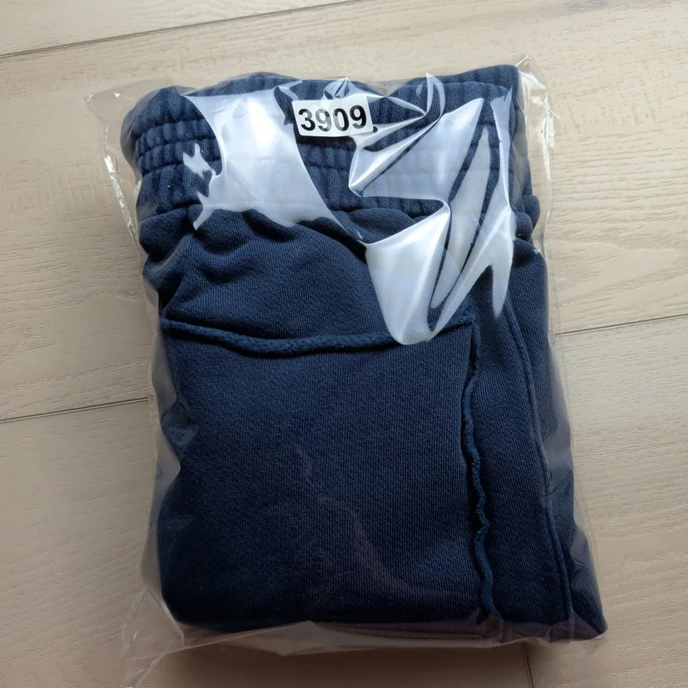 Les Tien Heavyweight Yacht Shorts Mens XL Blue Structured Fleece Made in USA